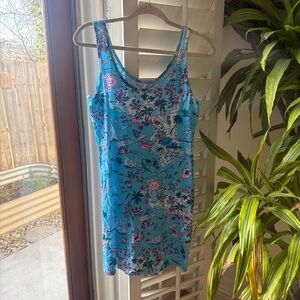 Lilly Pulitzer Blue Florida Midi Dress